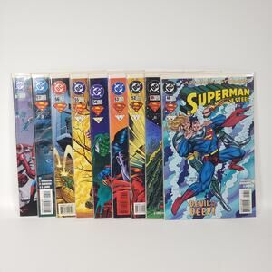 9 Book Lot Superman The Man‎ of Steel Vol. 1 DC 1995–1996 Simonson Stern VG+ B&B